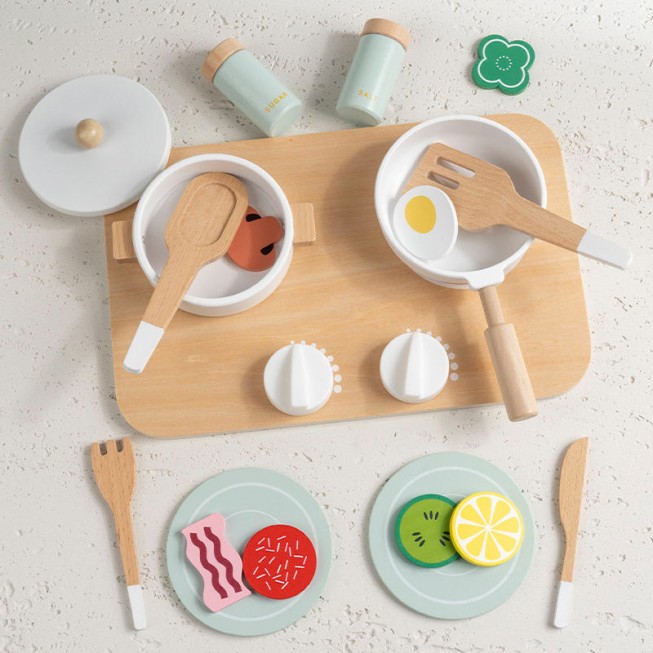 White kitchen playset early education toy