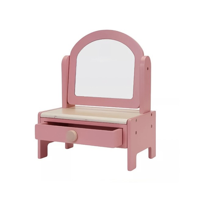 Pink dressing table early education toy