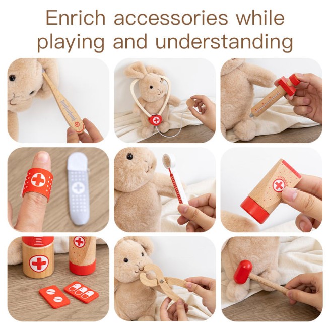 Medical tool set early education toy