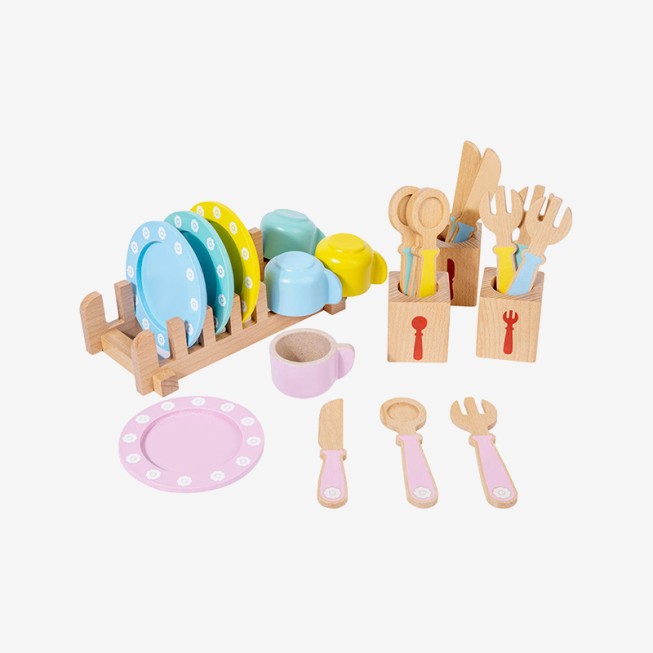 Simulation tableware set early childhood education toy