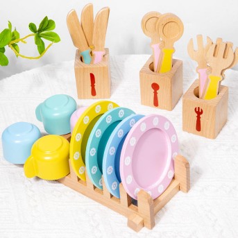 Simulation tableware set early childhood education toy