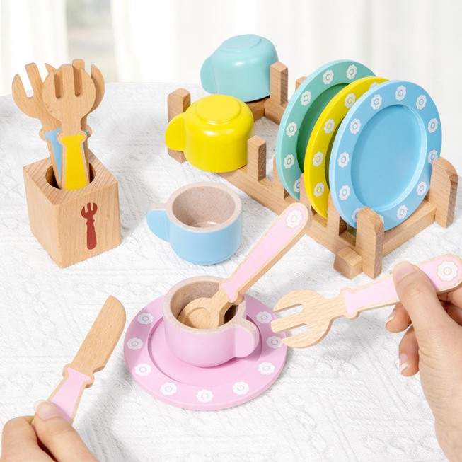 Simulation tableware set early childhood education toy