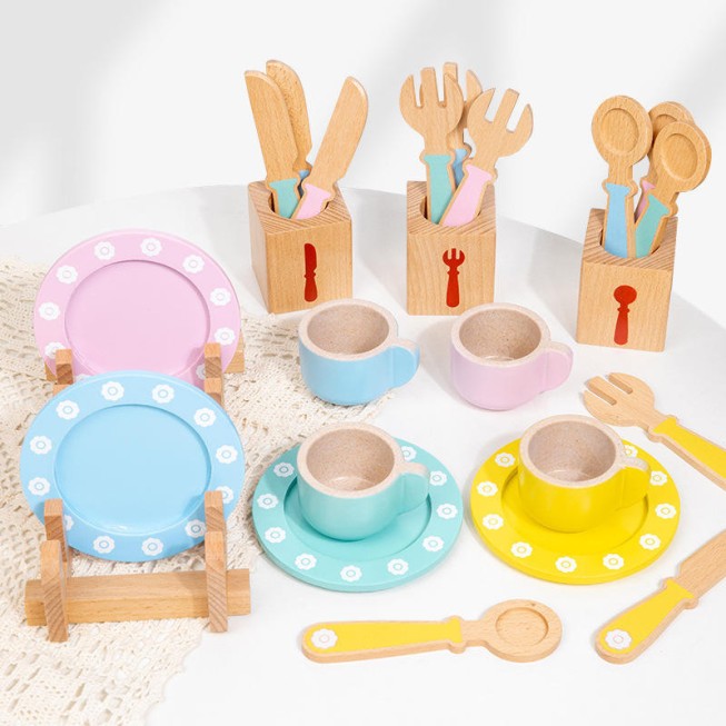 Simulation tableware set early childhood education toy