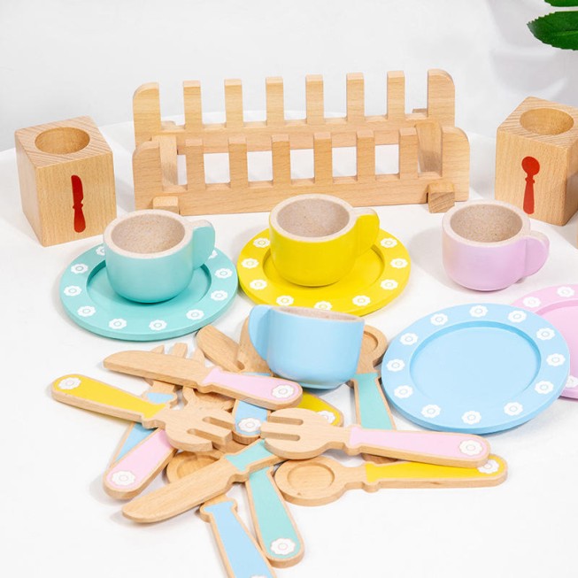 Simulation tableware set early childhood education toy