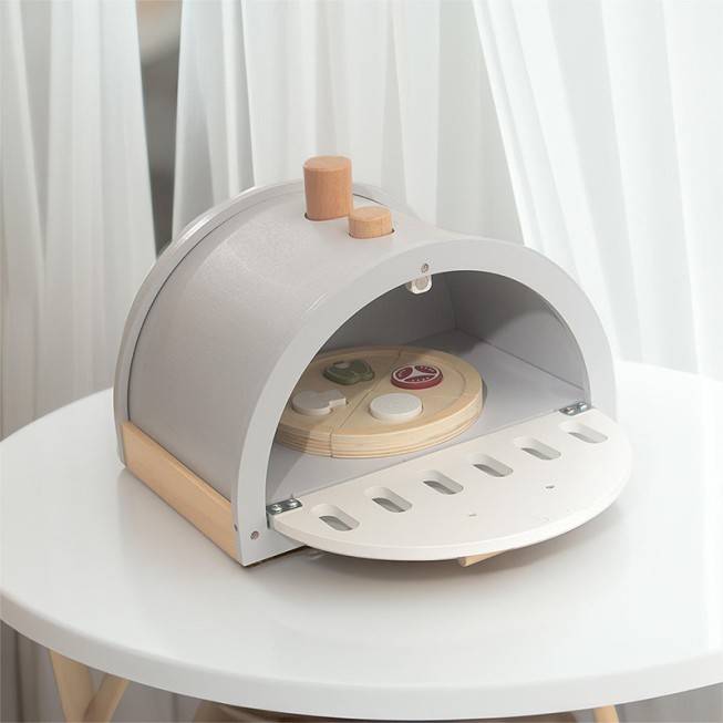 Wood-fired oven pizza cutting early education toy