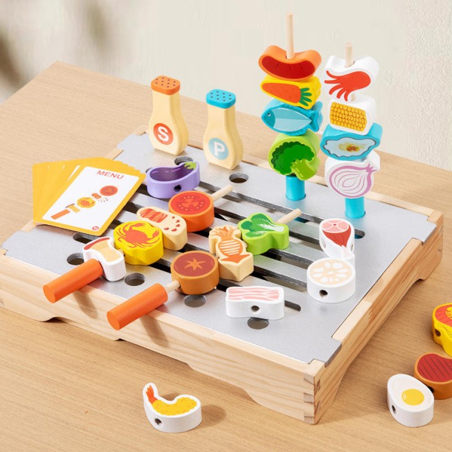 Simulation barbecue set early education toy