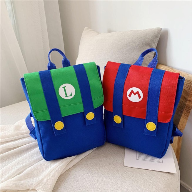 Stylish color-blocked children's backpack