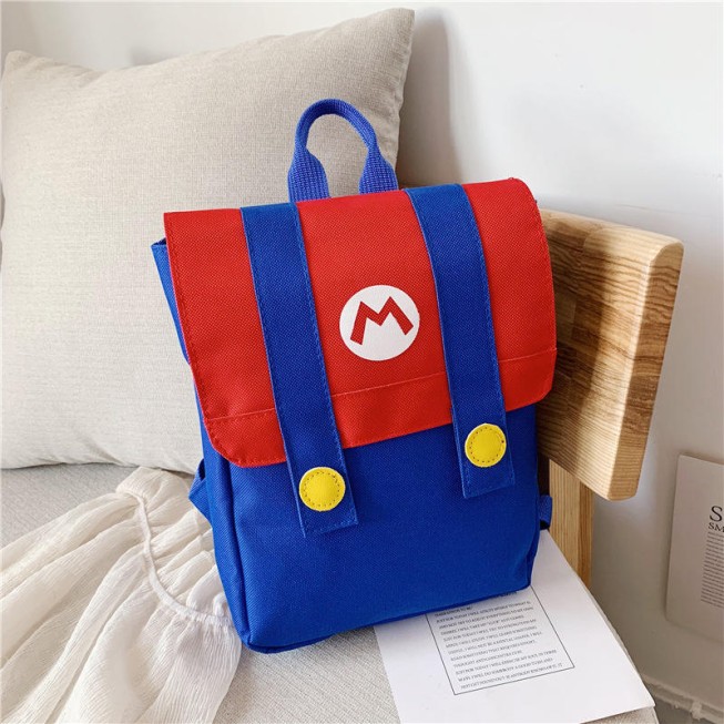 Stylish color-blocked children's backpack