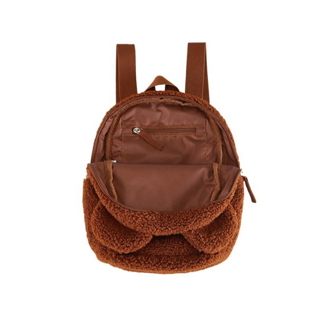 Cute bear ear plush children's backpack
