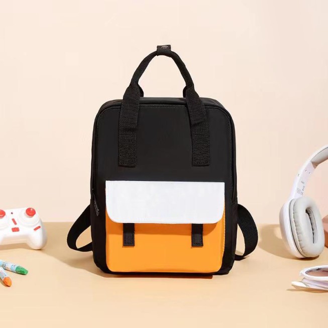 High-quality color-blocked children's backpack