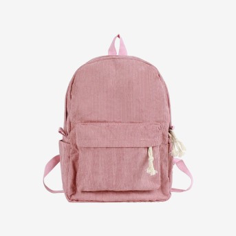 Soft corduroy children's backpack