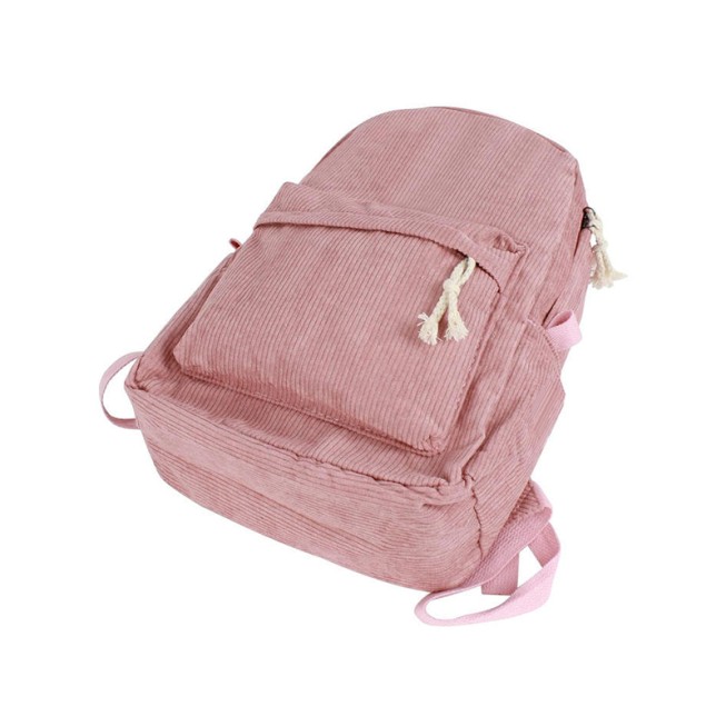 Soft corduroy children's backpack