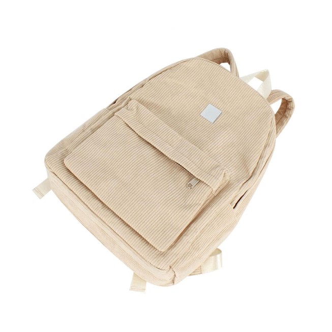 Soft corduroy children's backpack