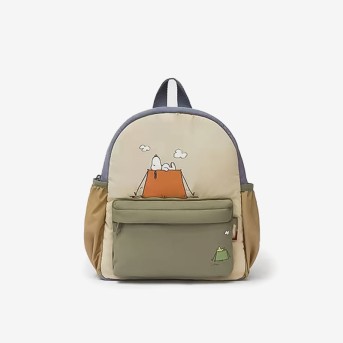 Color-blocked soft children's backpack