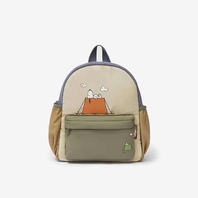 Color-blocked soft children's backpack