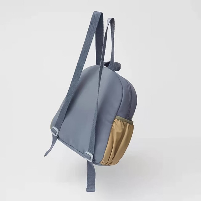 Color-blocked soft children's backpack