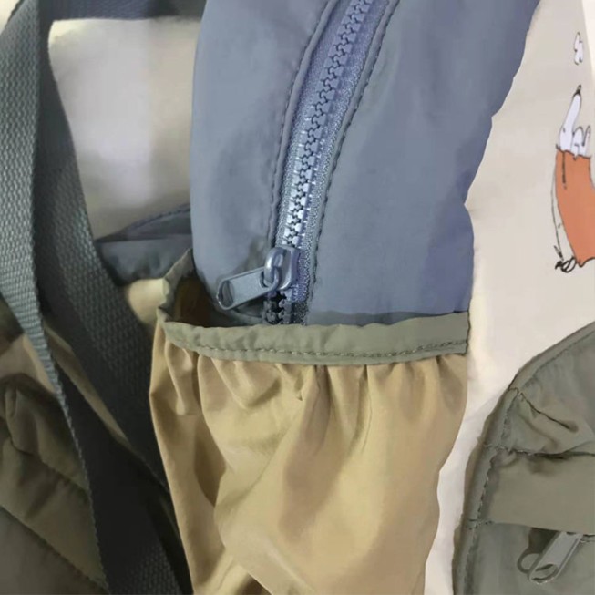 Color-blocked soft children's backpack