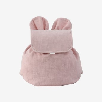 Pink mini drawstring children's backpack