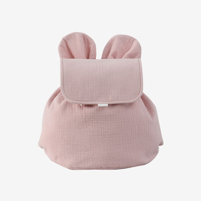 Pink mini drawstring children's backpack