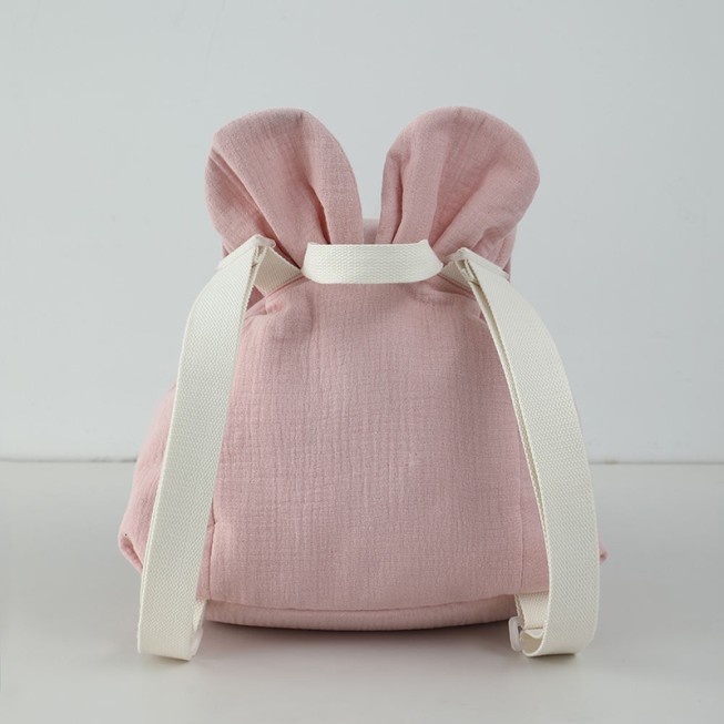 Pink mini drawstring children's backpack