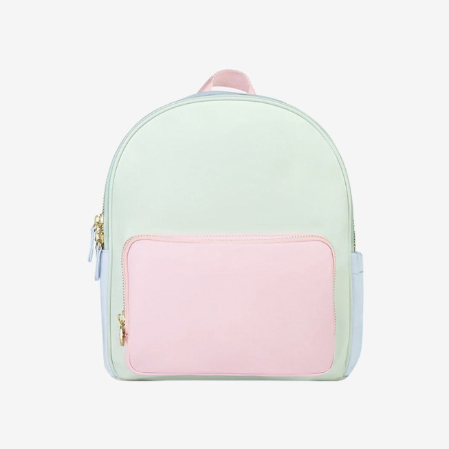 Color-blocked mini waterproof children's backpack