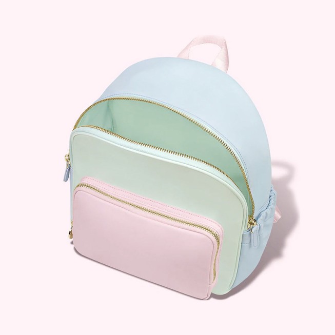 Color-blocked mini waterproof children's backpack