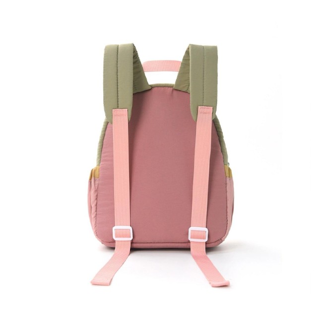 Cartoon color-block embroidered children's backpack