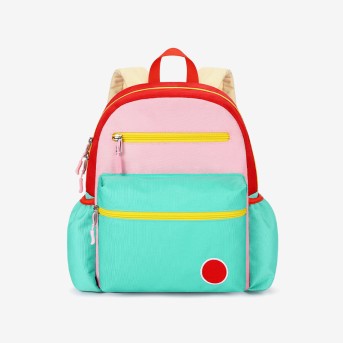 Mini color-block children's backpack