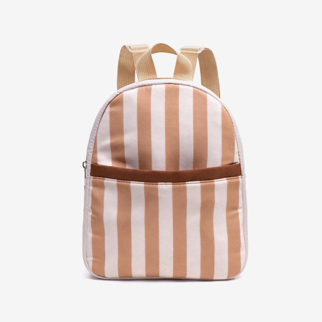 Striped comfortable kids backpack