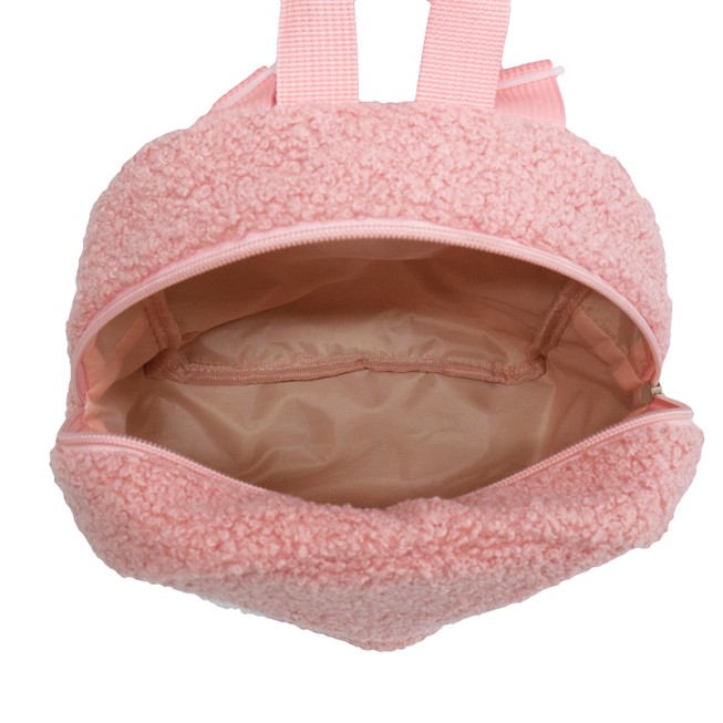 Bear pattern plush children's backpack