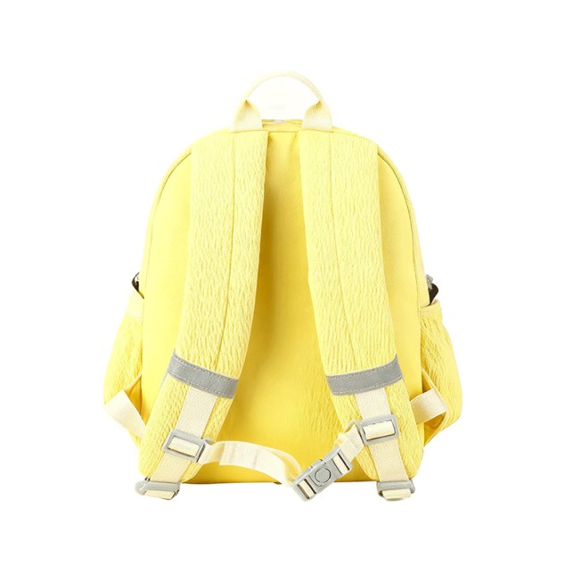 Yellow lightweight checkered children's schoolbag