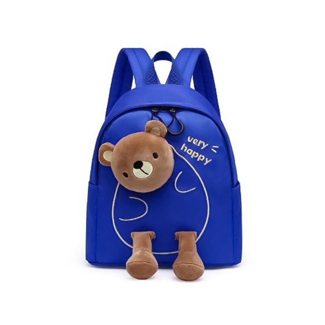 3D bear-shaped decorated children's backpack
