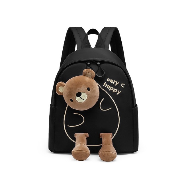 3D bear-shaped decorated children's backpack