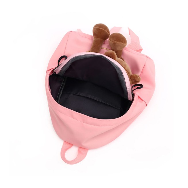 3D bear-shaped decorated children's backpack