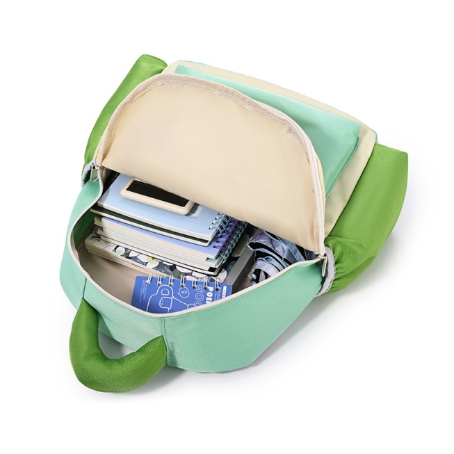 High-quality color-blocked nylon children's backpack
