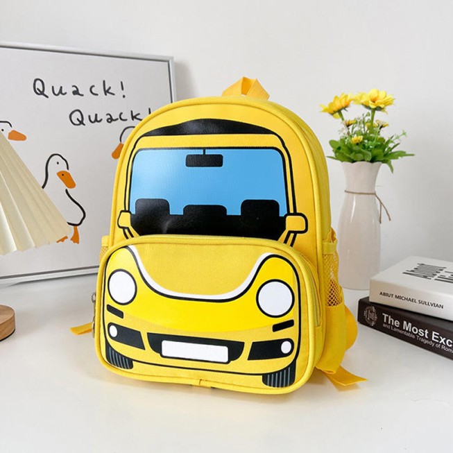 Car cartoon pattern children's backpack Car cartoon pattern children's backpack