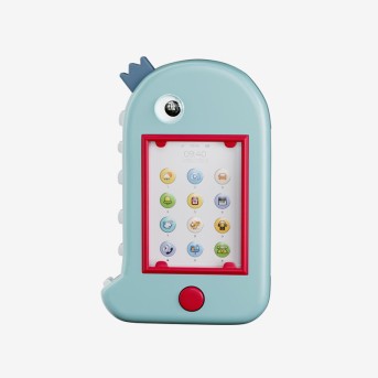 Cartoon dinosaur learning story machine