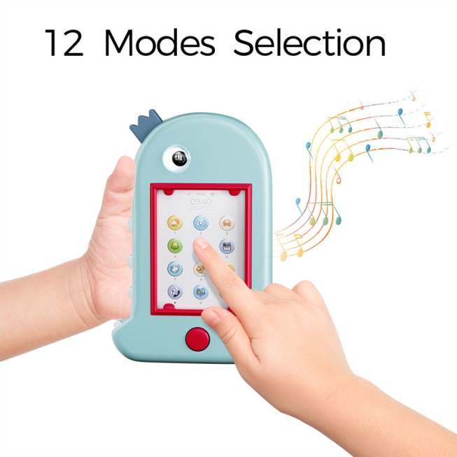 Cartoon dinosaur learning story machine