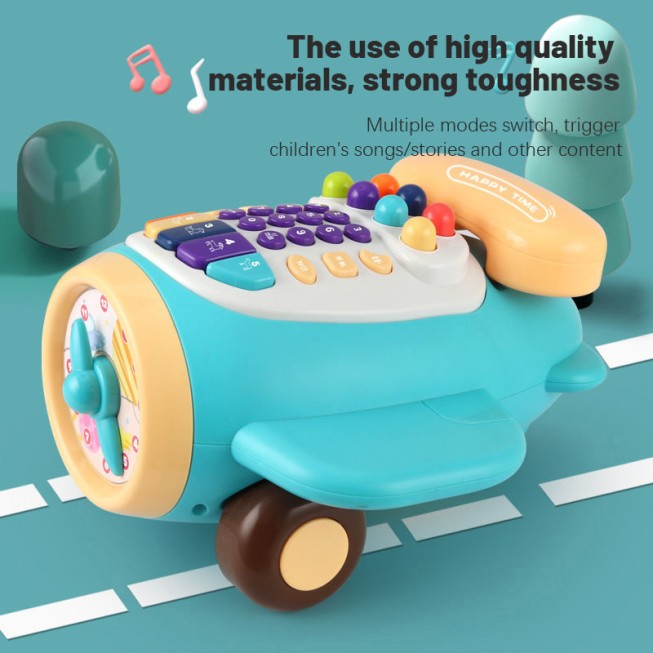 Airplane-shaped storytelling machine